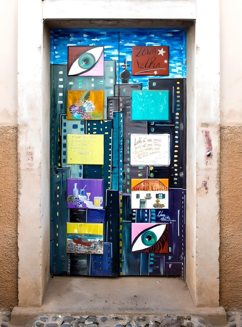 Colorful Street Art Doorway