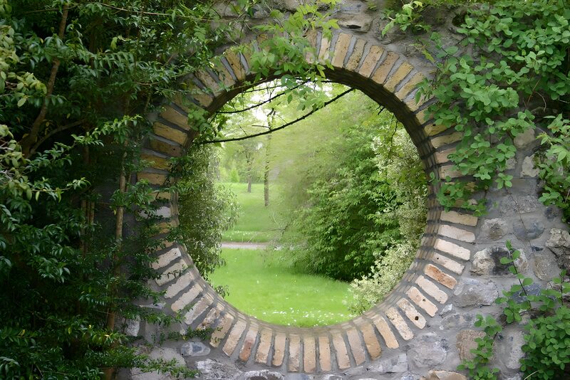 Circular Gateway to Nature's Beauty