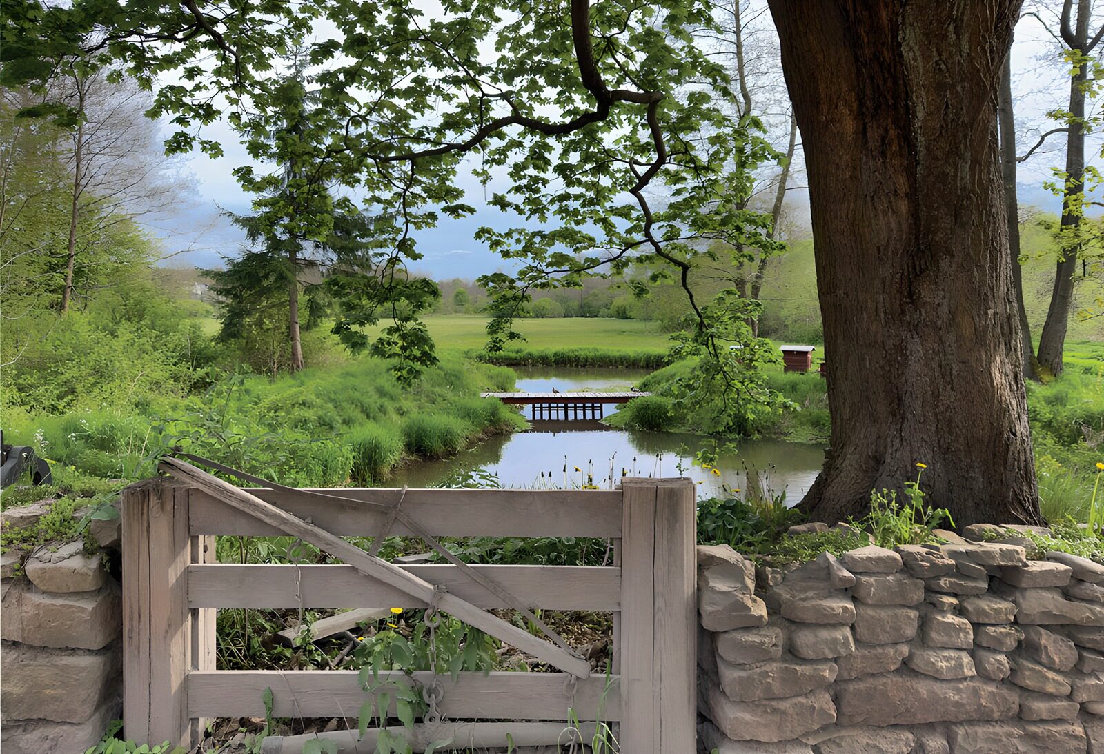 Serene Gate to Nature's Embrace
