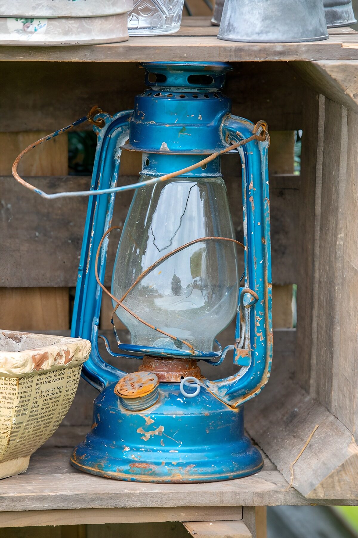 Vintage Blue Lantern