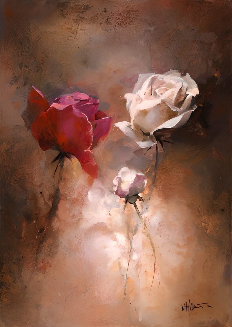 Elegant Trio of Roses
