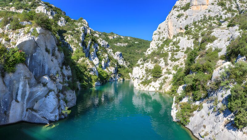 Serene River Canyon Landscape