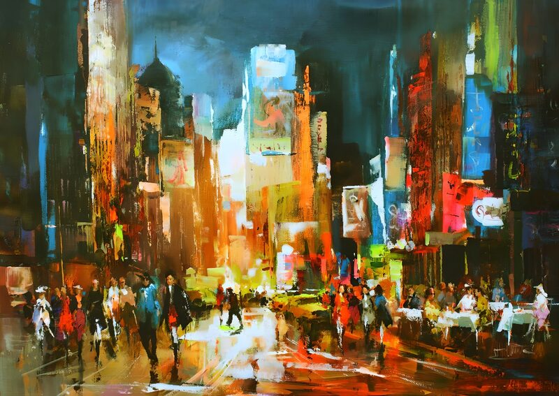 Vibrant Night in the City