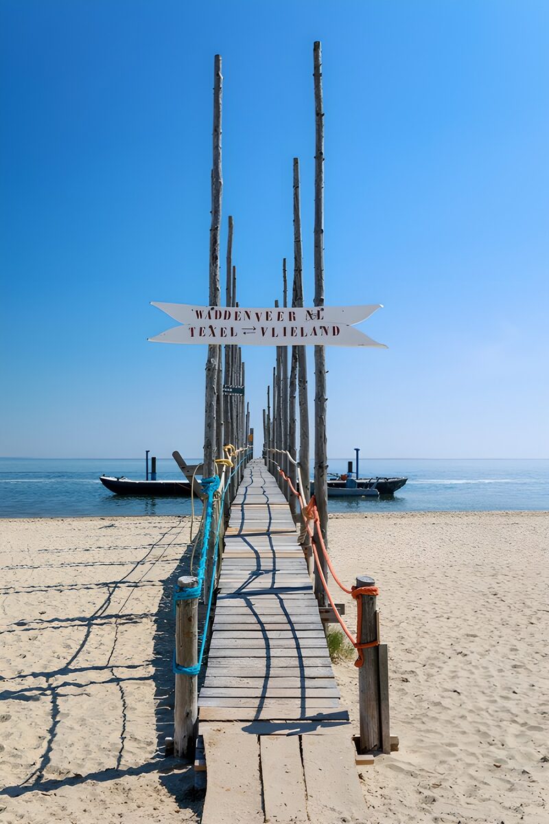 Island Ferry Pier in the Wadden Sea