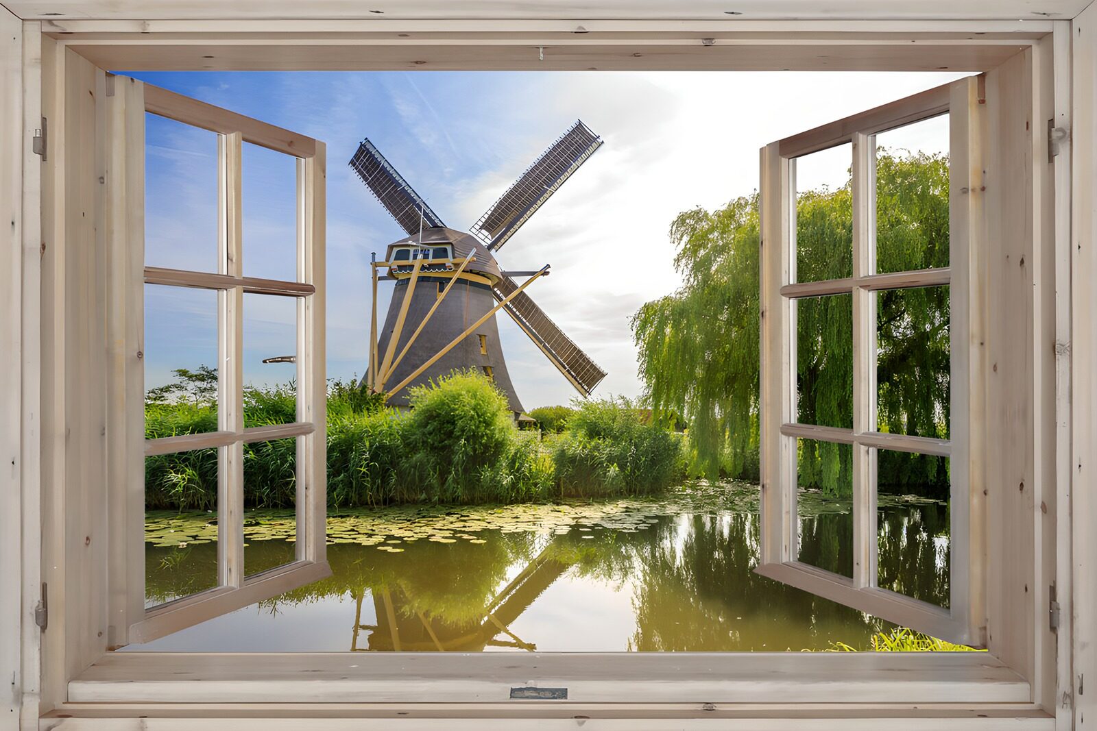 A View of the Dutch Windmill