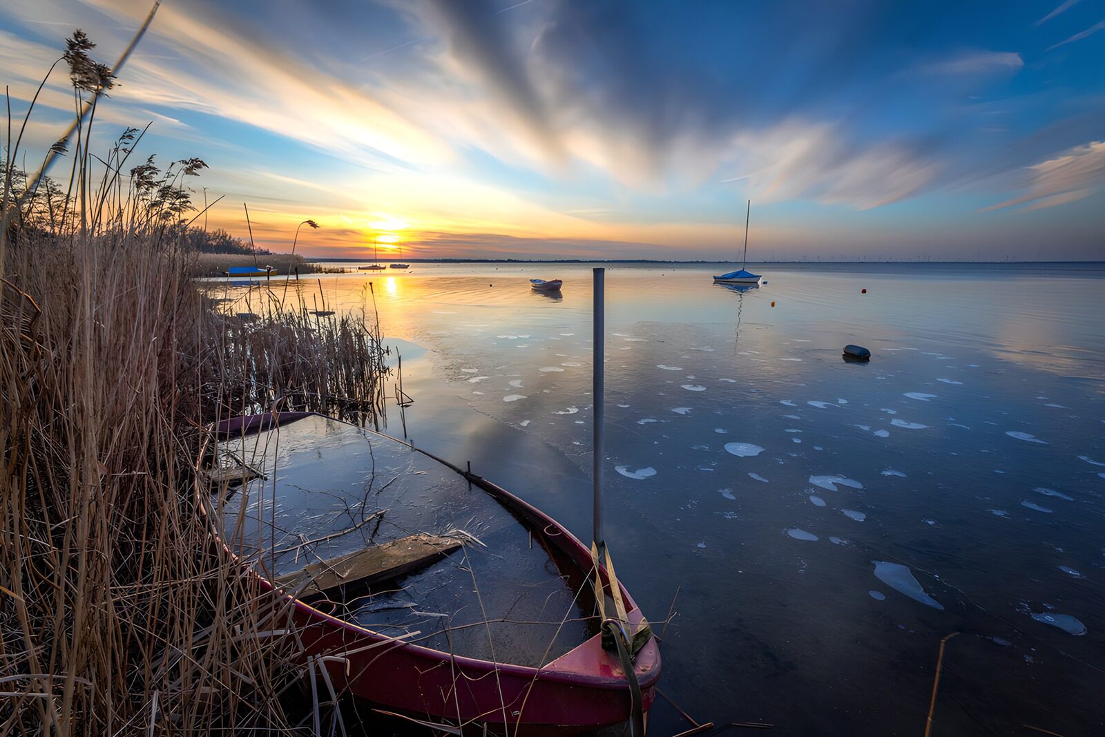 Serene Sunset Over Calm Waters