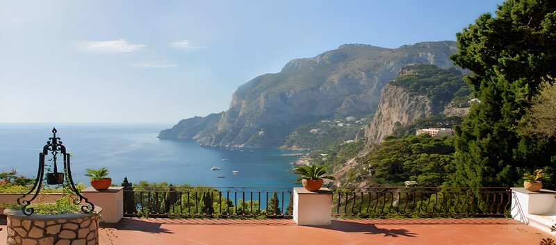 Serene Coastline View of Capri