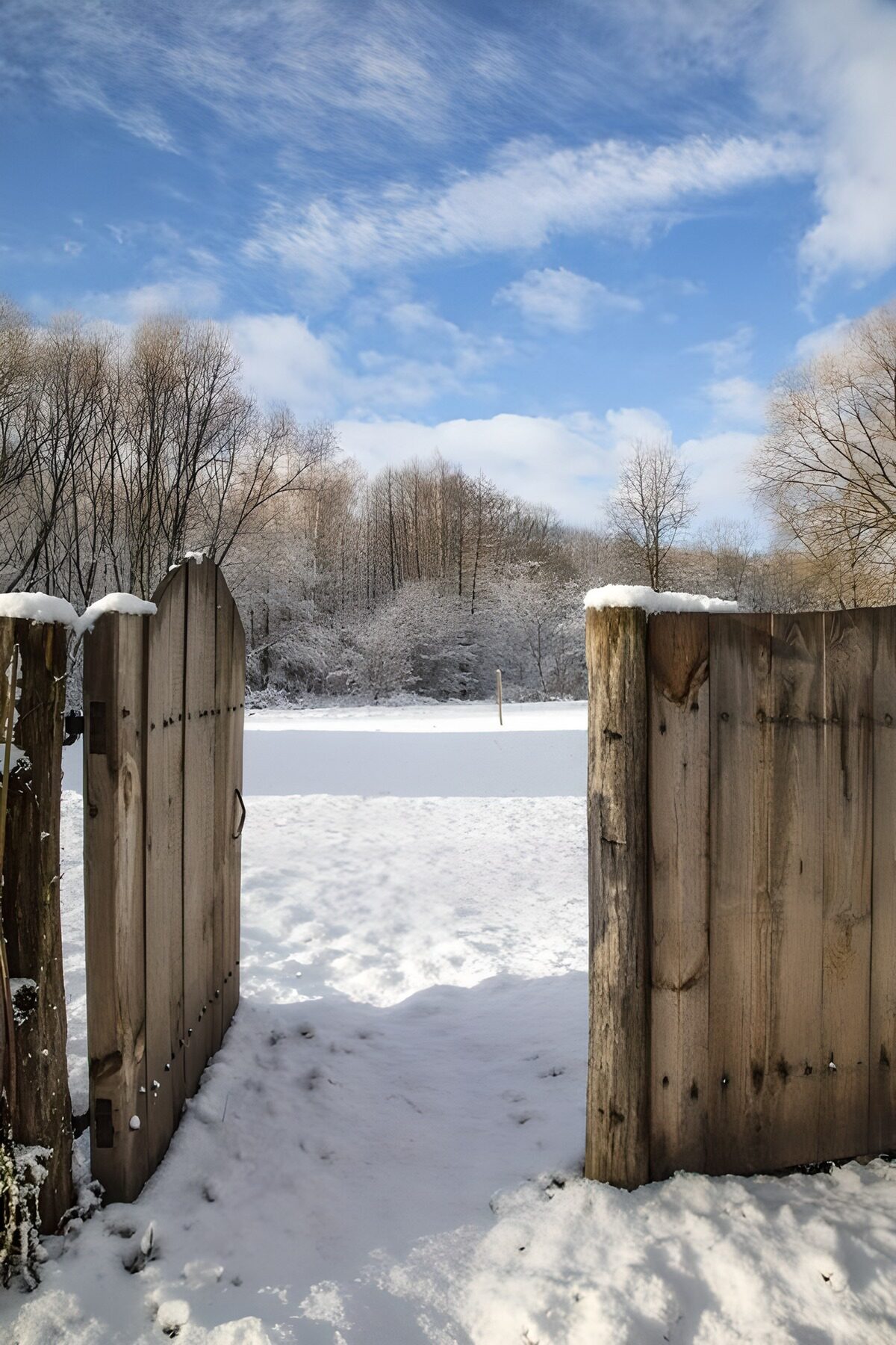 Winter's Embrace: Open Gate to Serenity