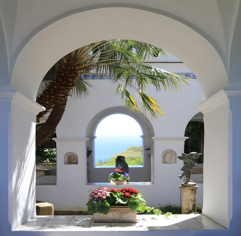 Serene Garden with Ocean View