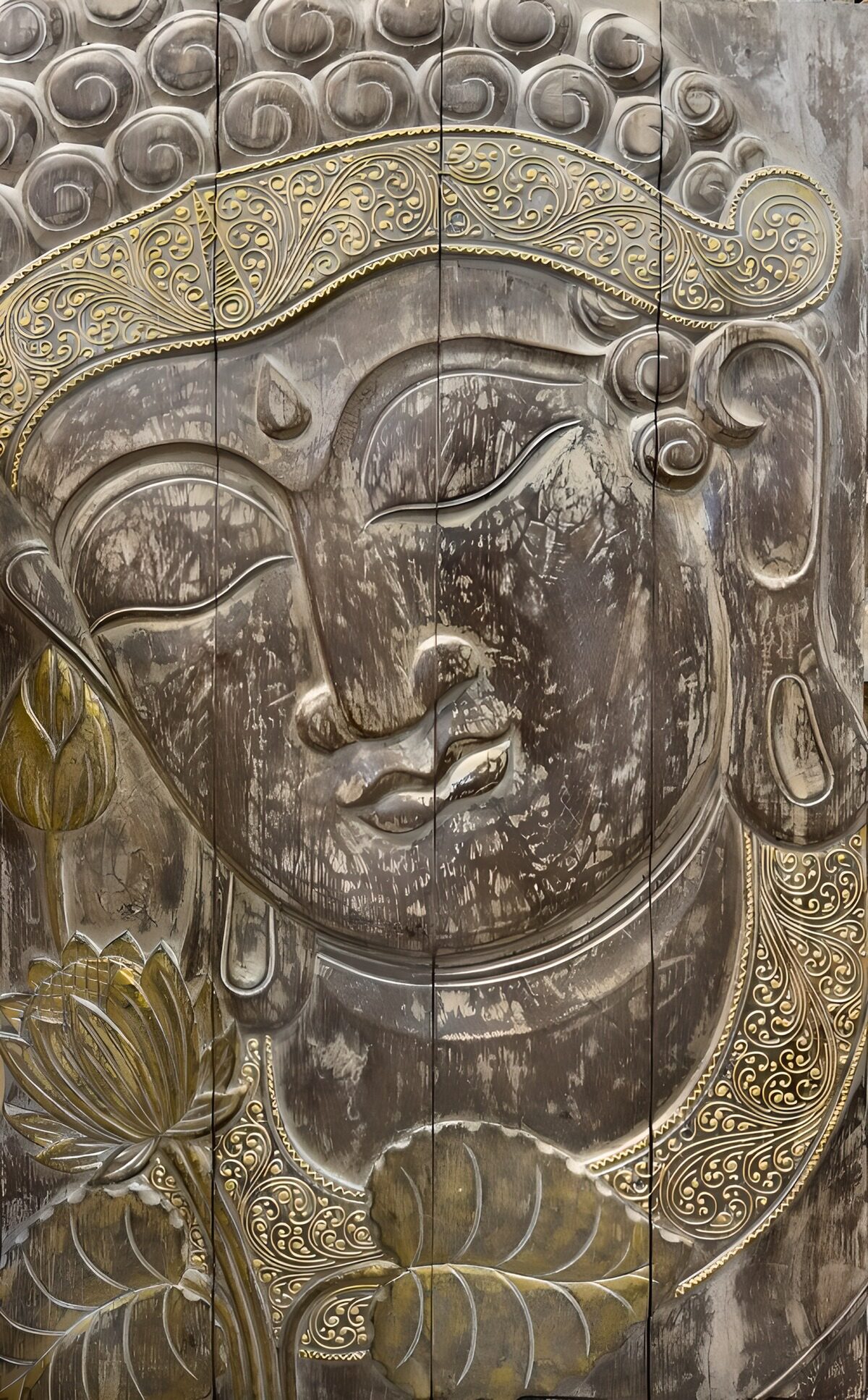Serene Buddha Relief Art