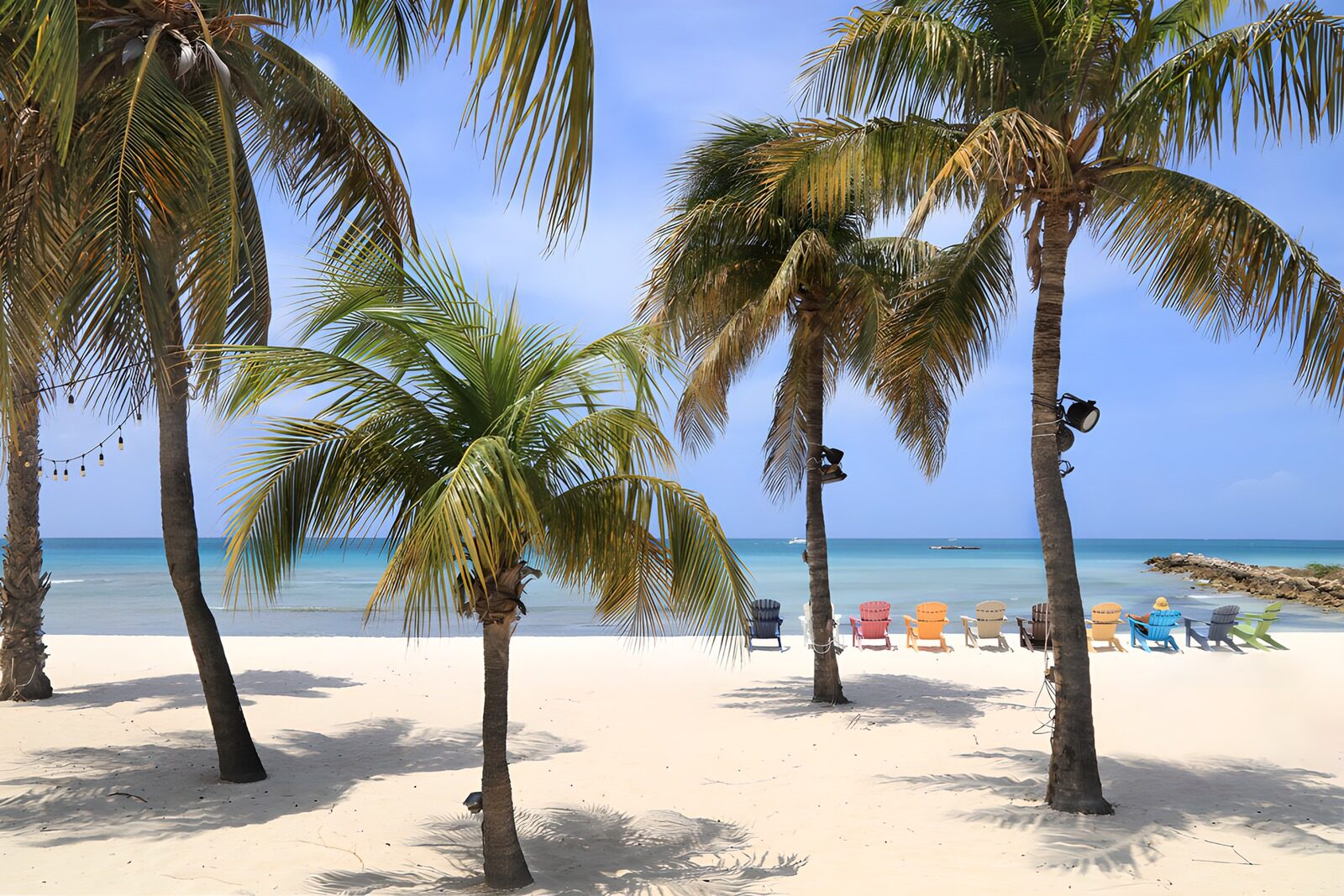 Vibrant Beach Chairs in Paradise