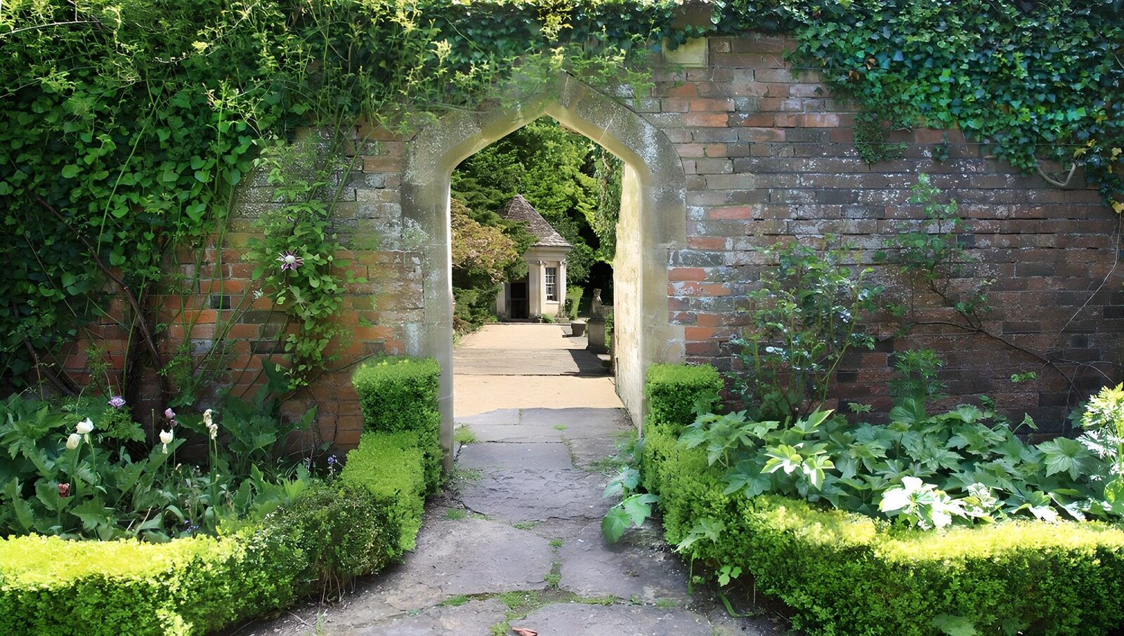 Tranquil Garden Passageway