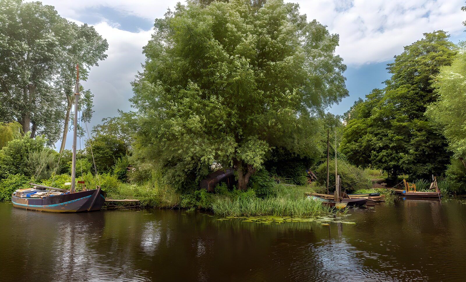 Tranquil Waterside Landscape