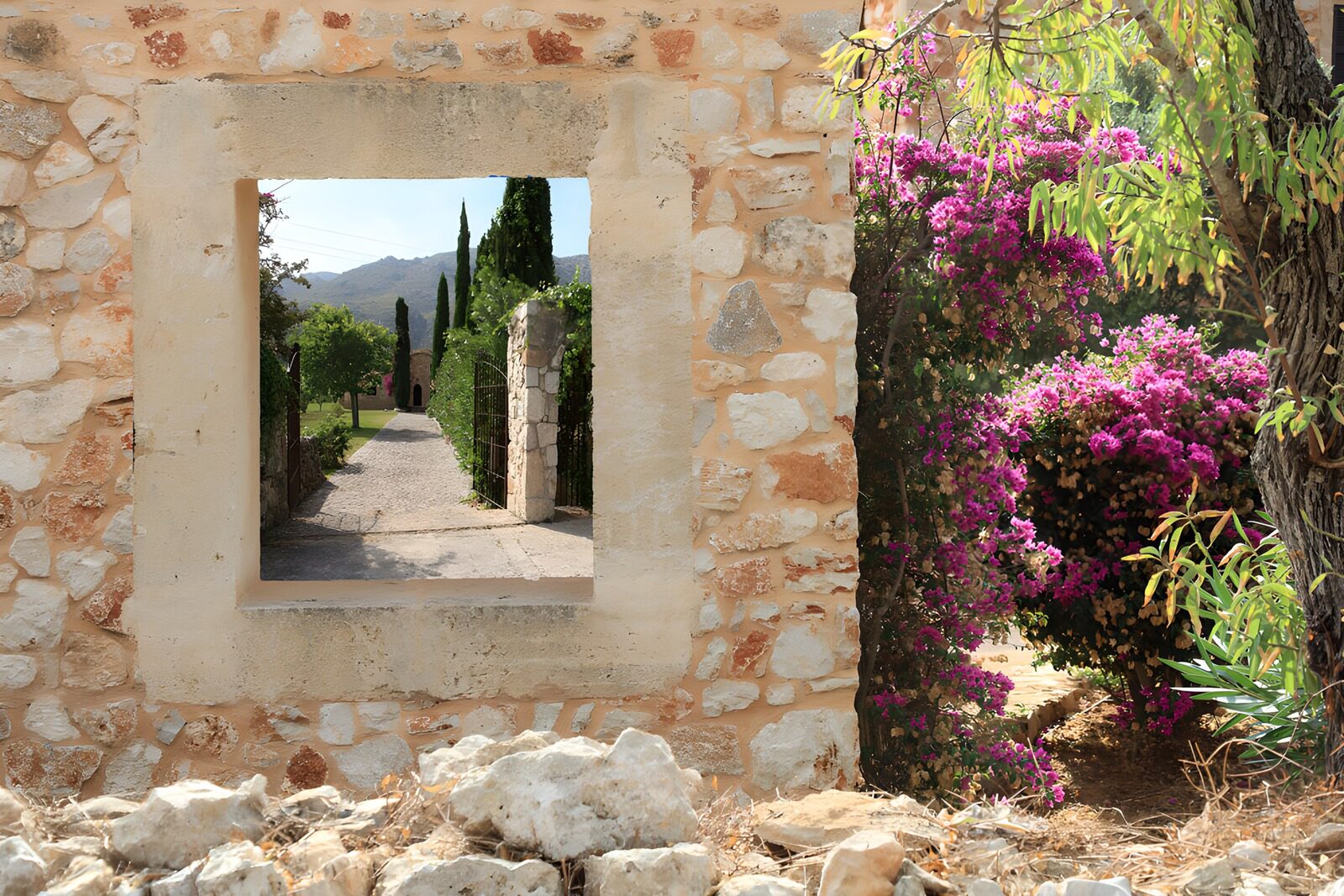 Framed Garden Pathway