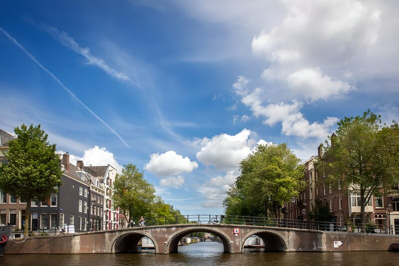 Charming Canal Bridge in Amsterdam