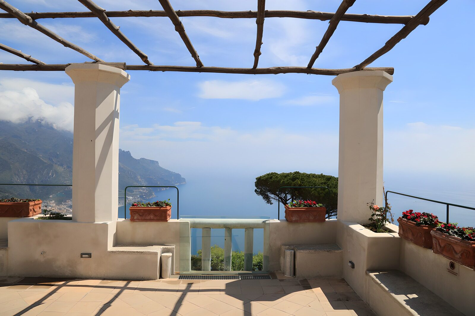 Scenic Coastal View from an Open Terrace